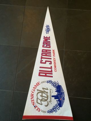 Chicago White Sox 50th All - Star Game Comiskey Park 1983 Pennant,  Baseball