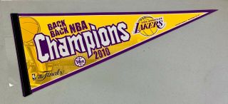 2010 Los Angeles Lakers Nba Finals Champions Team Pennant Room Decor Flag
