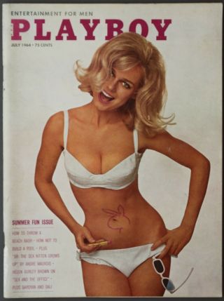 3 Vintage Playboy Magazines: June & July 1964 And February 1966