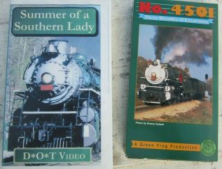 2 Vhs Tapes Southern Railway 4501 Locomotive By Green Frog D O T Video Sou 4501