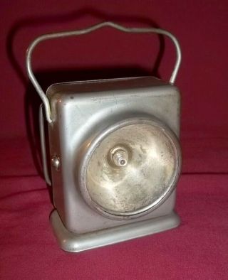 Vintage Delta Silverlite Electric Railroad Lantern Dry Cell Battery 1919 Indiana