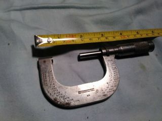 Vintage Brown & Sharpe Micrometer No.  48 Machinist Tool Antique 2
