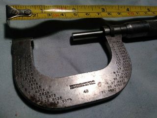 Vintage Brown & Sharpe Micrometer No.  48 Machinist Tool Antique 3