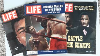(3) Life Magazines - Muhammad Ali - Frazier Covers