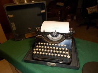 Antique Portable Underwood Elliott Fisher Co Typewriter Ser E726820