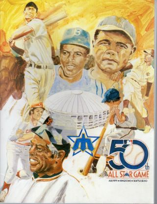 1979 All - Star Game Baseball Program,  Jackie Robinson,  Pete Rose,  Willie Mays Ex