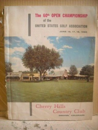 1960 Open Championship Of The Us Golf Association 60th Anniversary Program