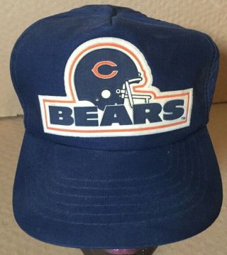 Nfl Chicago Bears Hat Cap Vintage 1980 