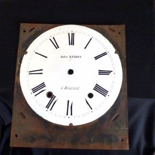 Vintage Clock Face French Wall Decor Antique White Clock Parts Shabby Chic 10 "