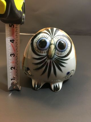 Vintage Ken Edwards Mexican Pottery Ceramic Owl Figurine 5 "