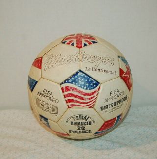 Vintage Macgregor Le Continental Soccer Ball.  5.  Radial Balanced 32 Panel