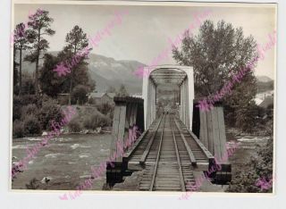 Vintage 5 " X7 " Photo Train D&rgw Wood And Steel Bridges Durango Colorado Fancher