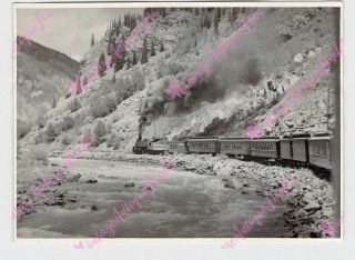 Vintage 5 " X7 " Photo Train D&rgw Durango Silverton Railroad 14 Cutler Photograph