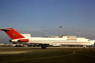 35mm Colour Slide Of Sabre Airways Boeing 727 - 2d3 G - Bpnd