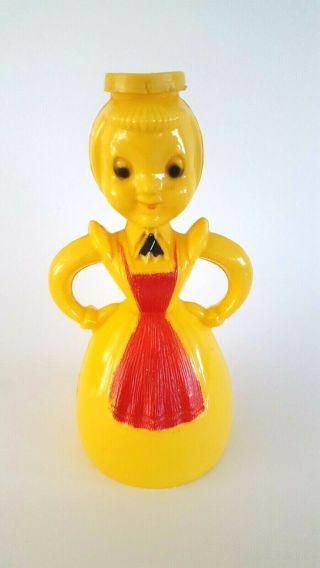 Vintage Yellow Merry Maid Laundry Sprinkler