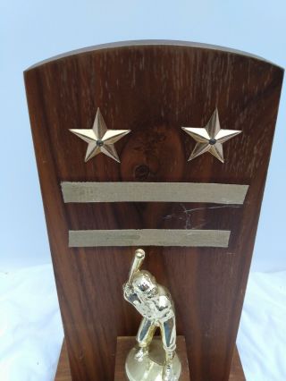 Vintage Baseball Trophy Wood 3