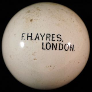 Antique Ceramic Carpet Ball / Bowl Jack F.  H.  Ayres London Hard To Find