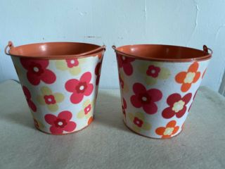 Vintage Nantucket Sand Pails Beach Buckets With Handles