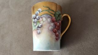 Rare Antique Tressemann Vogt T&v Limoges Hand Painted Chocolate Cup.