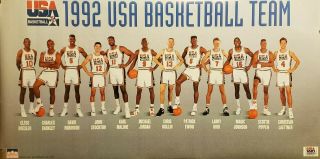 1992 Olympics Usa Basketball Dream Team W/ Jordan Starline Poster