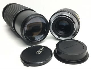 Vintage Camera Lenses,  For Pentax K Mount,  Osawa Mark Ii & 2x Converter