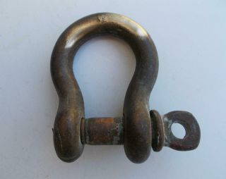Vintage Wilcox Crittenden 7/16 " Bronze Screw Shackle
