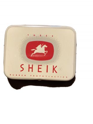 Vintage Sheik Condom Tin