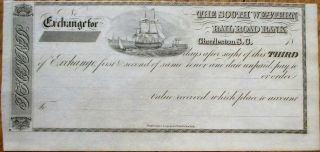 Charleston,  Sc 1850s Bank Check: 