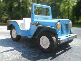Vintage Tonka Jeep Dispatcher Light Blue With Folding Windshield 1960’s