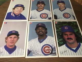 1984 Chicago Cubs Jewel Osco Team Photos Complete Set Sandberg,  Smith,  Eckersley
