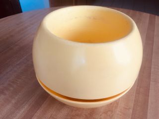 Vintage Retro Phillips 66 Products Co.  Inc.  Mid Century Modern Planter - Yellow