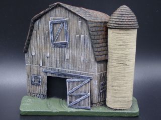Vintage Farm Barn Find Resin Diorama Scene Background Display Prop 1:64 Model
