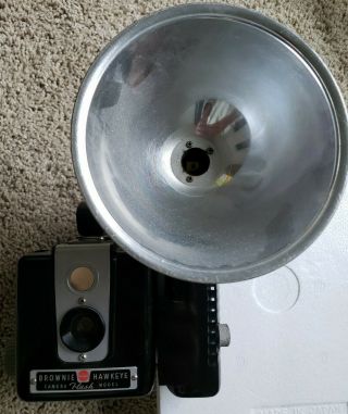 Vtg Kodak Brownie Hawkeye Camera Flash Model W/ Kodalite Flashholder Attachment