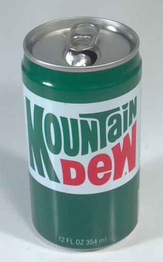 Vintage Mountain Dew Soda Pop Can 12oz Aluminum Warrenton Mo Purchase Ny