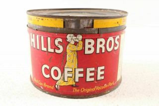 Vintage Hills Bros Coffee Can Tin
