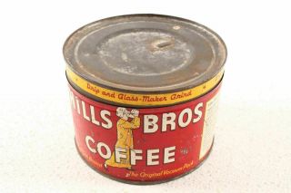 Vintage Hills Bros Coffee Can Tin 2