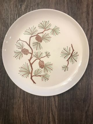 Vintage Mid Century Stetson Marcrest Misty Pine 9 1/2 " Dinner Plate Euc