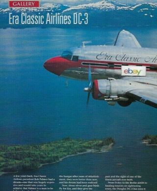 Era Alaska Airlines Classic Douglas Dc - 3 Flightseeing 3 Pg Article 2002 Alaska