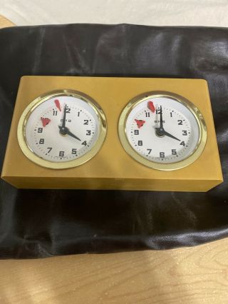 Vintage Analog Chess Clock Game Timer Va Made In Germany