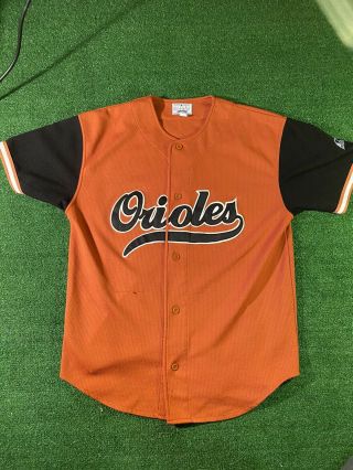 Vintage 90’s Baltimore Orioles Orange Baseball Jersey Size Large Blank Back