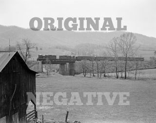 Orig 1971 Negative - Norfolk & Western N&w Gp9 Business Train Virginia Railroad
