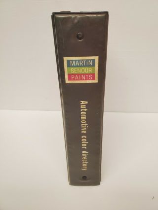 NAPA Martin Senour Paints Automotive Color Directory 1965 66 68 69 72 3