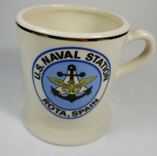 Vintage U.  S.  Naval Station Rota Spain Mug Coffee