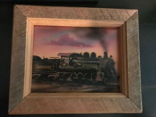 Arizona Hand Painted Creations Of Airbrusing On Copper " Grand Canyon Railroad "