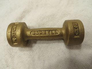 Vintage York Barbell Co.  Usa Paperweight Cast Iron
