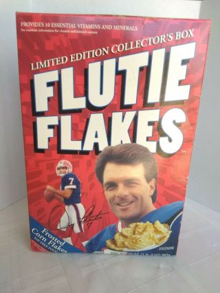 Flutie Flakes 1999 Vintage Cereal Box Limited Edition Collectors Box