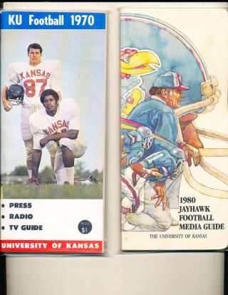1970 Kansas Football Press Media Guide (only One Listed) Bx101