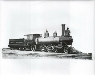 Vintage Railroad Photo 8x10 Denver & Rio Grande Railroad Builders Photo