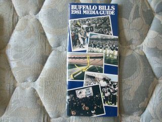 1981 Buffalo Bills Media Guide Yearbook Press Book Program Nfl Football Ad