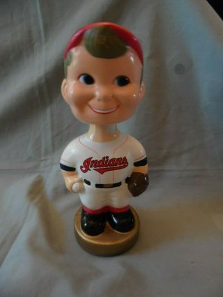 Vintage 2001 Cleveland Indians Bobblehead 7 " Tall Without Box